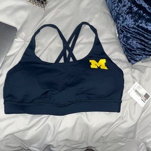 True Navy University of Michigan Lululemon Energy Bra